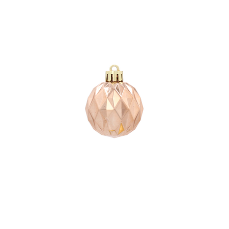 SET OF 32 BAUBLES 3-4 CM RED/GOLD/GREEN