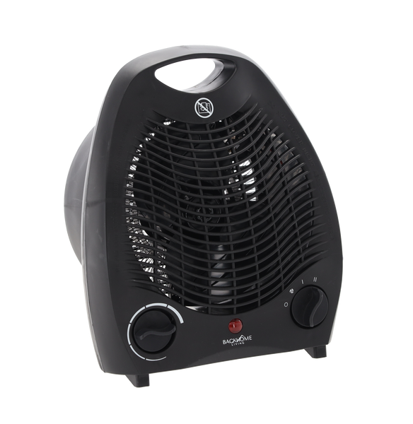 TERMOWENTYLATOR ELEKTRYCZNY / FARELKA Z BEZPIECZNYM WYŁĄCZNIKIEM CZARNA 2000 W