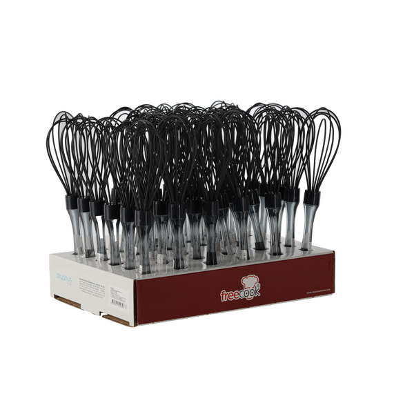SILICONE WHISK 26CM PACK=36PCS