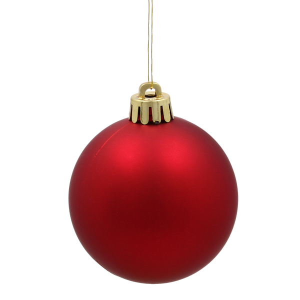 KPL. 6 BOMBEK 6 CM ROȘU / AUR / ARGINT *3863