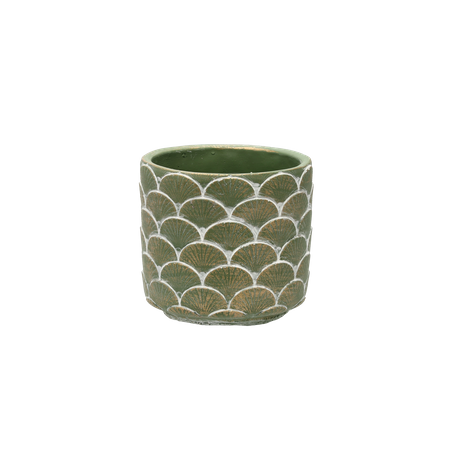 CEMENT COVER FOR POT 13.5 X 13.5 X 13 CM GREEN - GOLD