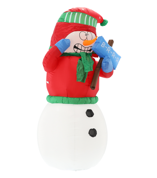 INFLATABLE SNOWMAN LED 180 CM