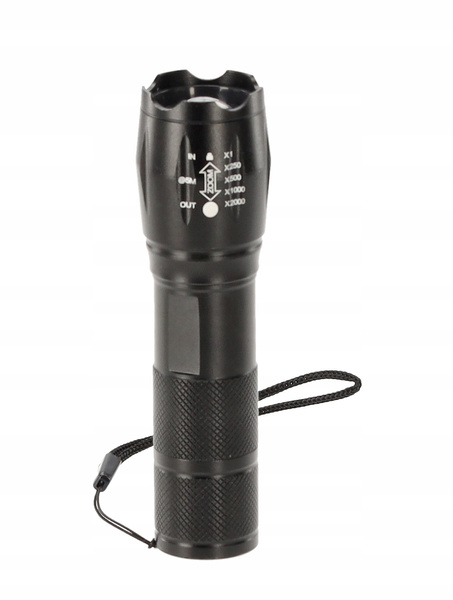 FLASHLIGHT BLACK DISPLAY=12 PCS