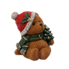 FIGURKA BOŽÍHO NAROZENÍ - MEDVÍDEK S VÁNOČNÍM STROMKEM 27 X 25 X 29 CM LED *1063