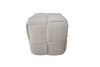 PUFA KOSTKA PLECIONA 40 X 40 X 40 CM BIELA *3852
