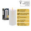 LED CANDLE WHITE 7 X 15 CM