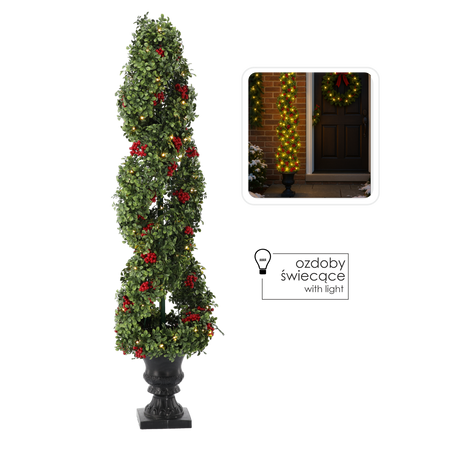 CHRISTMAS DECORATION TREE WITH MOUNTAIN ASH 150 CM