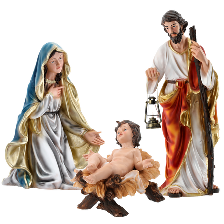 ŚWIĘTA RODZINA - ZESTAW 3 FIGUR  do 80 CM polyresin