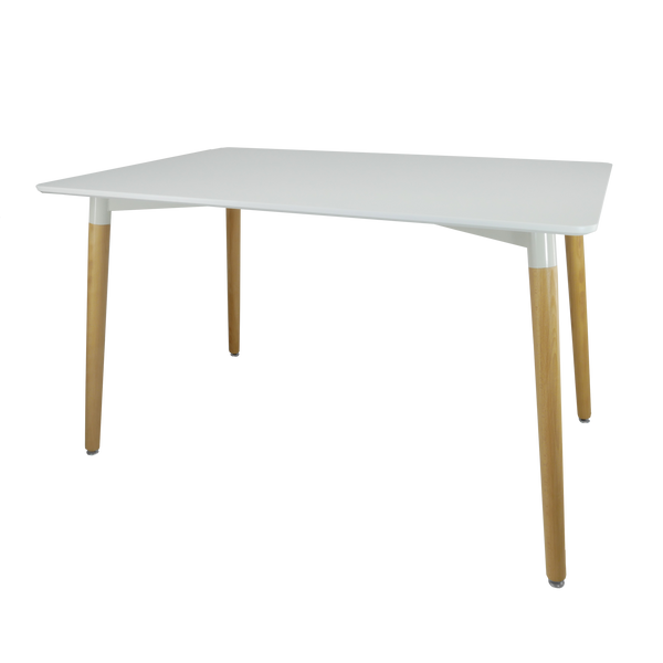 STÓŁ PROSTOKĄTNY 120 x 80 x 74 cm - BIAŁY *1132