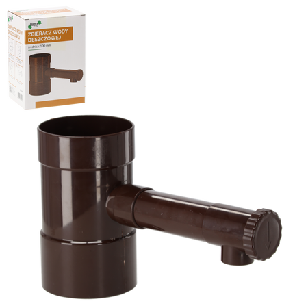 RAINWATER COLLECTOR BROWN 100 MM