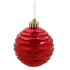 SET OF 9 BAUBLES 6 CM RED/GREEN/WHITE