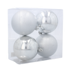 KPL. 4 BOMBEK 8 CM ČERVENÝ/ZLATO/SILVER *2907