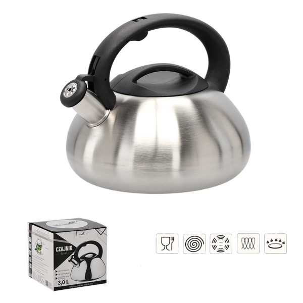 CZAJNIK ZE STALI NIERDZEWNEJ 2,5L BOWL *2568