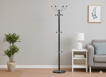 WIESZAK STOJĄCY KAZER 178 CM CZARNY *5356