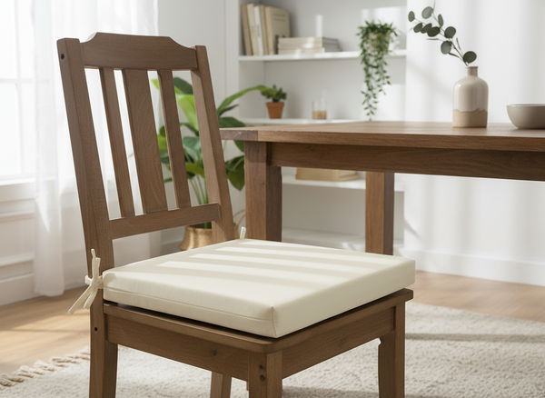 PODUSZKA NA KRZESŁO 40 x 40 x 5 CM BEŻOWA