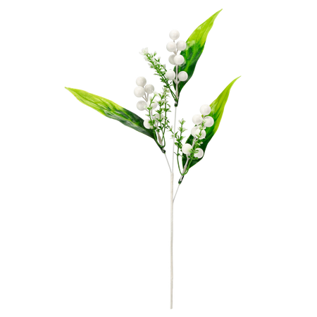 CHRISTMAS DECORATION - DECORATIVE BRANCH WITH MISTLETOE 50 CM