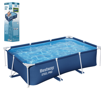 Piscină de grădină cu cadru metalic 259 x 170 x 61 CM *9575 *7982