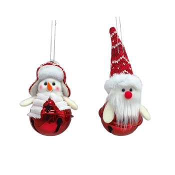 CHRISTMAS DECORATION - BELLS MIX DESIGNS 5 x 12 CM