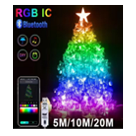SMART LED ŽIAROVKY 100L MULTIKOLOR, USB, S DIAĽKOVÝM OVLÁDAČOM, DĹŽKA 10 + 0,6 M *8233