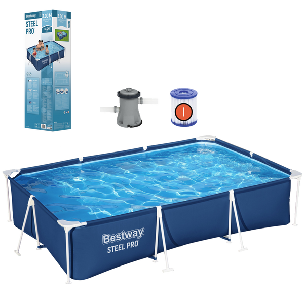 RÁMOVÝ BAZÉN 300 x 201 x 66 CM (BAZÉN, FILTRAČNÍ PUMPA) *9605 *8019