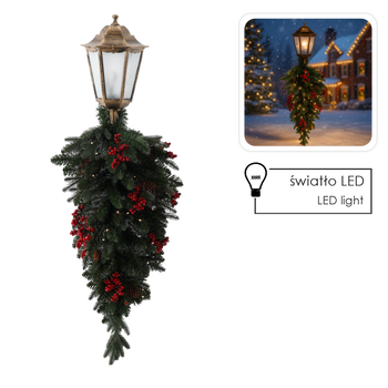 Vianočná nástenná lampa 90 cm LED 50L *9124