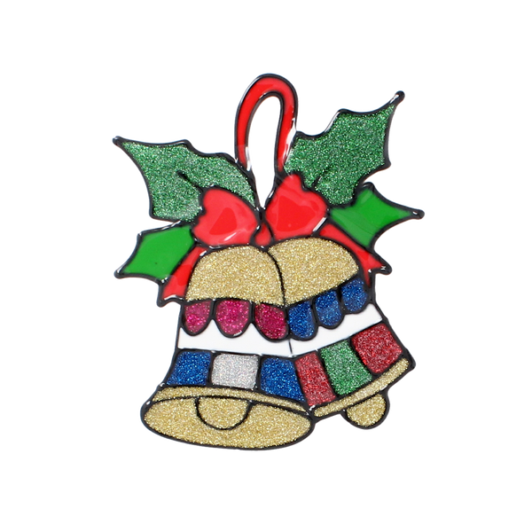 VIANOČNÁ NÁLEPKA NA OKNO 18 x 25 CM MIX 6 VZOROV bal=12ks *1894