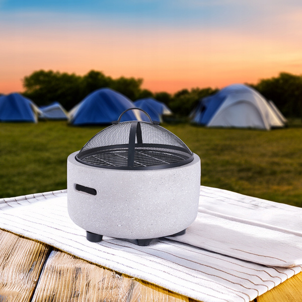 GARDEN FIREPLACE WITH COVER AND POKER 43 x 43 x 38.5 CM