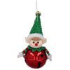 CHRISTMAS DECORATION - BELL ELF MIX DESIGNS 5 x 12 CM