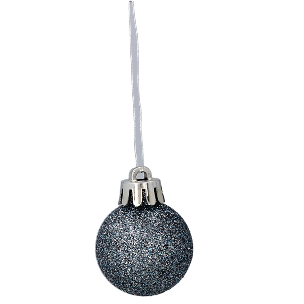 SET OF 31 BAUBLES 3-4.5 CM OLIVE/COPPER/GRAPHITE MIX DESIGNS