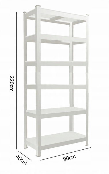 REGAŁ 6-POZIOMOWY 220 X 90 X 40 CM UDŹWIG PÓŁKI: 175 KG *0636