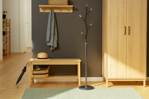 WIESZAK STOJĄCY BUNGUND 170 CM CZARNY *5387