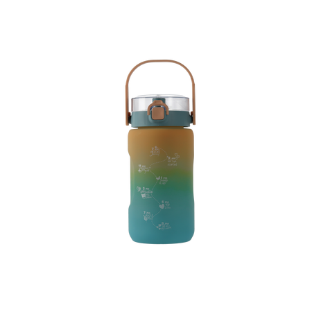 WATER BOTTLE 1500 ML GREEN OMBRE