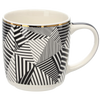KUBEK PORCELANOWY 380 ML GEMIS ZE ZŁOTYM WZOREM opak=12szt *7949