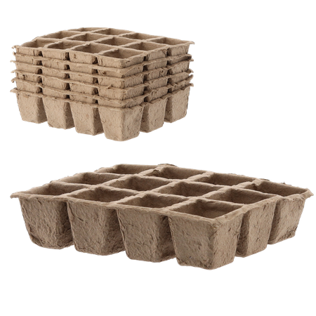 SET OF 6 PALLETS OF PEAT FLOWERPOTS 21 X 17 X 4,5 CM *3227