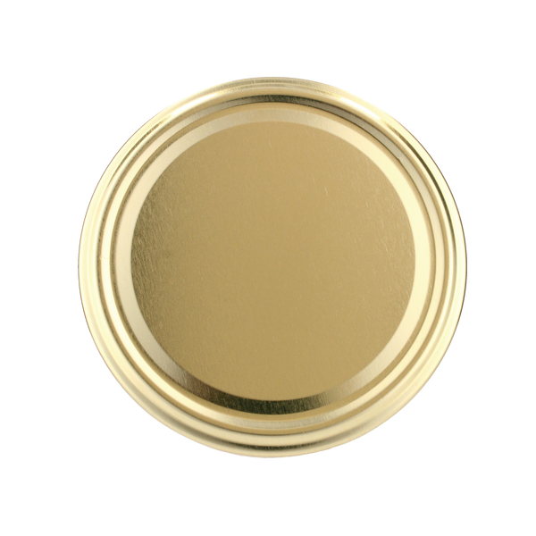 SET OF 10 LIDS DIA 89 6Z GOLD