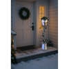 Vianočná biela LED lampáš 20 x 20 x 120 CM *5171