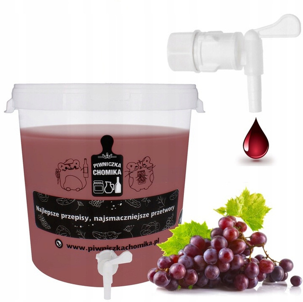 POJEMNIK FERMENTACYJNY / WIADERKO 30L Z POKRYWĄ I KRANIKIEM *5048