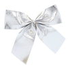 SET OF 12 CHRISTMAS BOWS SILVER/RED-GOLD