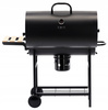 BARREL CHARCOAL GRILL WITH LID AND WHEELS 101 x 70,5 x 94,5 CM
