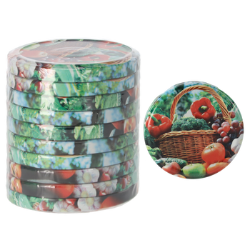 SET OF 10 LIDS DIA 82 VEGETABLE BASKET