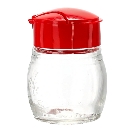 GLASS SPICE SHAKER 80 ML MIX COLOR DISP=36PCS