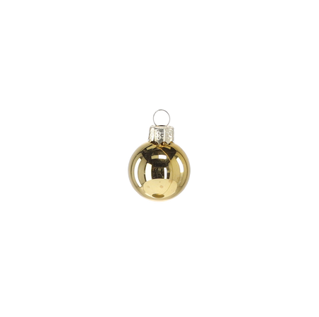 SET OF 11 CHRISTMAS TREE BAUBLES WARM COLORS 3 CM