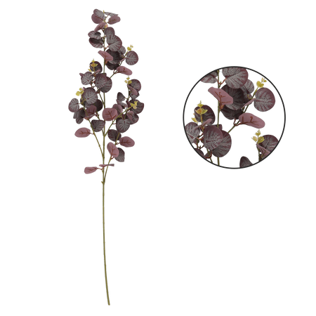 UMELÁ VETVA - FIALOVÝ EUKALYPTUS 92 CM balenie=60 ks *2997