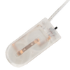 OZDOBA ŚWIĄTECZNA SZKLANA FI 12 CM LED BOMBKA SREBRNA W GWIAZDKI opak=6szt *2799