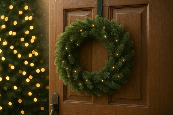 WIENIEC LED 40 CM 40 L ZIELONY NA BATERIE *4239