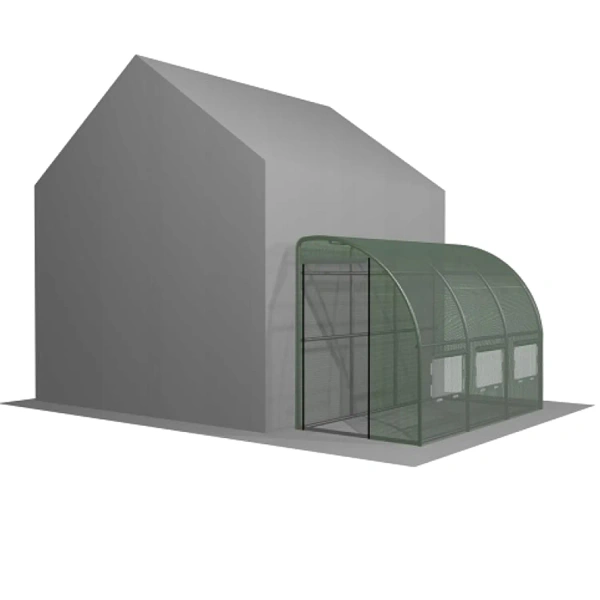 TUNEL FOLIOWY OGRODOWY 3 SEGMENTOWY "POŁÓWKA" ZIELONY 3x1,5x2 m