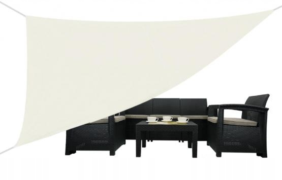Pânză de soare triunghiulară gri 3,6 X 3,6 X 3,6M *0464