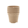 SET OF 5 PEAT POTS 10 X 10 CM