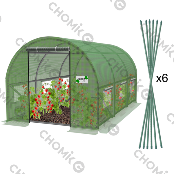 GARDEN FOIL TUNNEL 3 SEGMENT GREEN 3 X 2 X 2 M