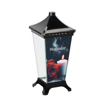 LAMPION 33CM LST ČIERNA SVIEČKA PAMÄTÁME OPAK=5KS*8125